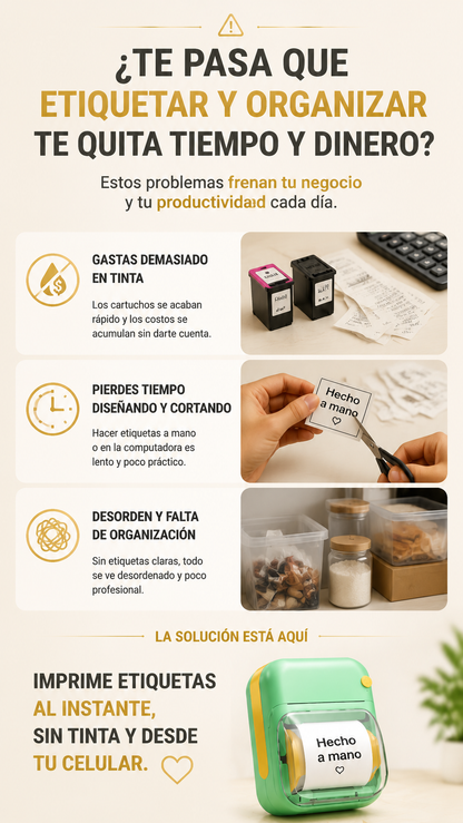 Pequeña en tamaño, enorme en posibilidades de impresión: Mini Impresora Portátil ¡POR TAN SOLO $109.990 COMPRANDO YA!