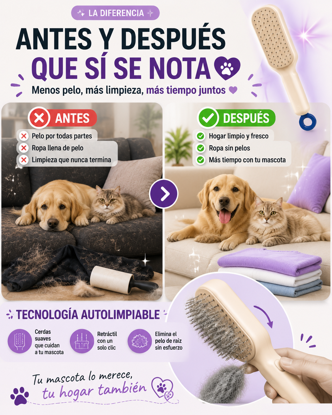 Menos tiempo limpiando, más tiempo brillando con HairFresh ¡POR TAN SOLO $44.990 COMPRANDO YA!