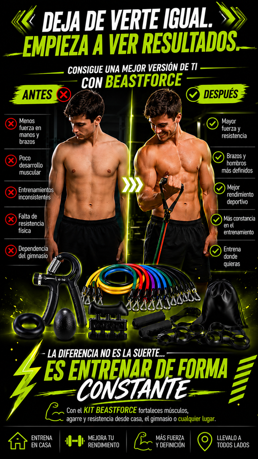 Despierta tu Fuerza Interior. Fortalece tu agarre y supera tus límites ¡POR TAN SOLO $69.990 COMPRANDO YA!