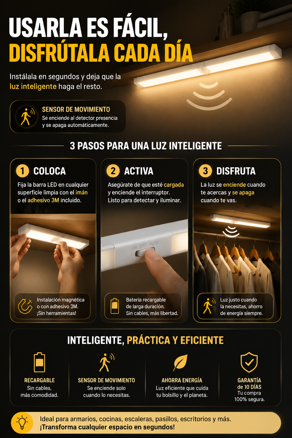 Cada paso merece la luz perfecta con LumiSense LED ¡POR TAN SOLO $59.990 COMPRANDO YA!