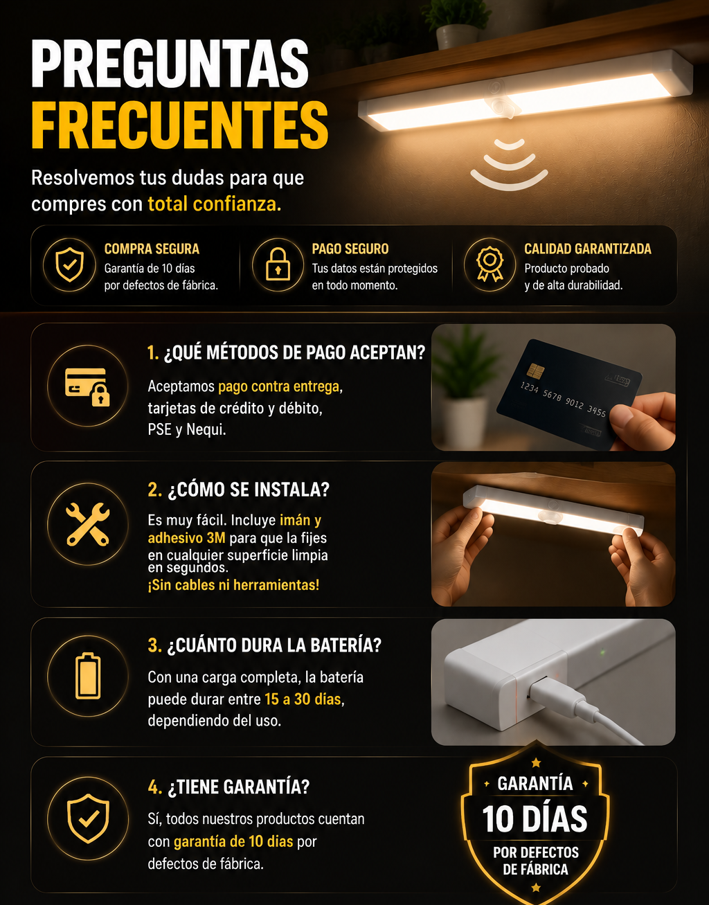 Cada paso merece la luz perfecta con LumiSense LED ¡POR TAN SOLO $59.990 COMPRANDO YA!