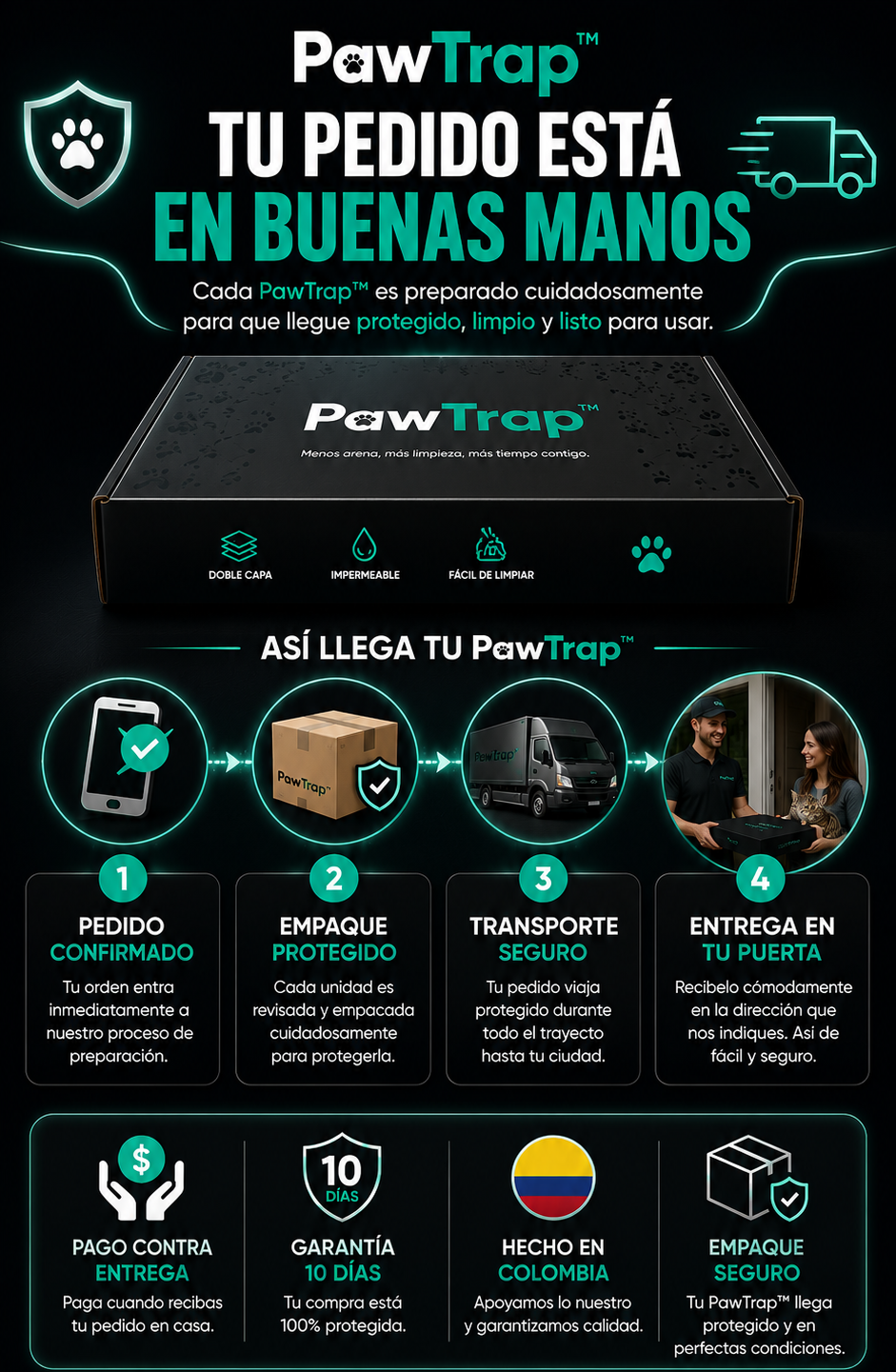 Porque la arena debe quedarse donde pertenece con PawTrap ¡POR TAN SOLO $48.990 COMPRANDO YA!