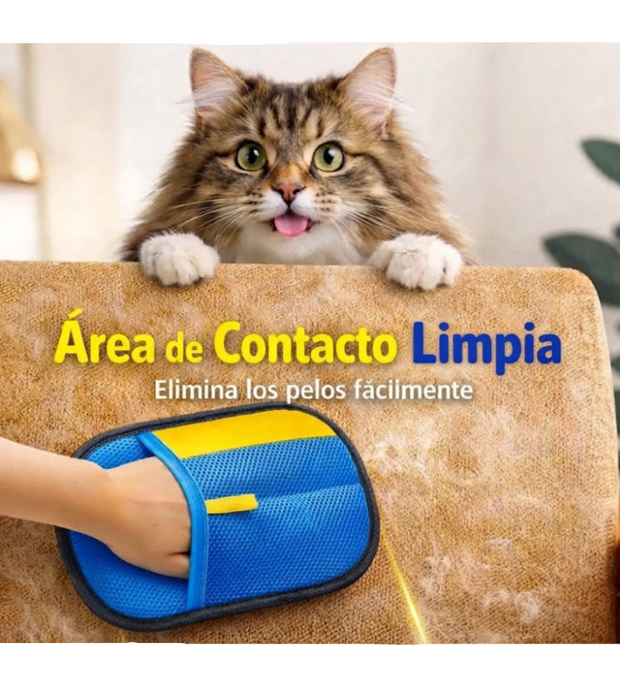 Guante quita pelo reutilizable - Mantén limpio tu hogar