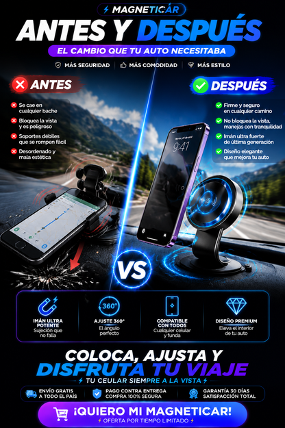 Maneja tranquilo, MagnetiCar se encarga del resto ¡POR TAN SOLO $54.990 COMPRA YA!