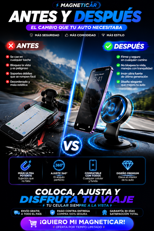 Maneja tranquilo, MagnetiCar se encarga del resto ¡POR TAN SOLO $54.990 COMPRA YA!