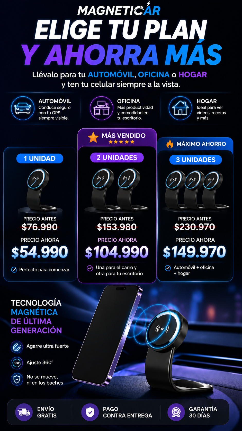 Maneja tranquilo, MagnetiCar se encarga del resto ¡POR TAN SOLO $54.990 COMPRA YA!