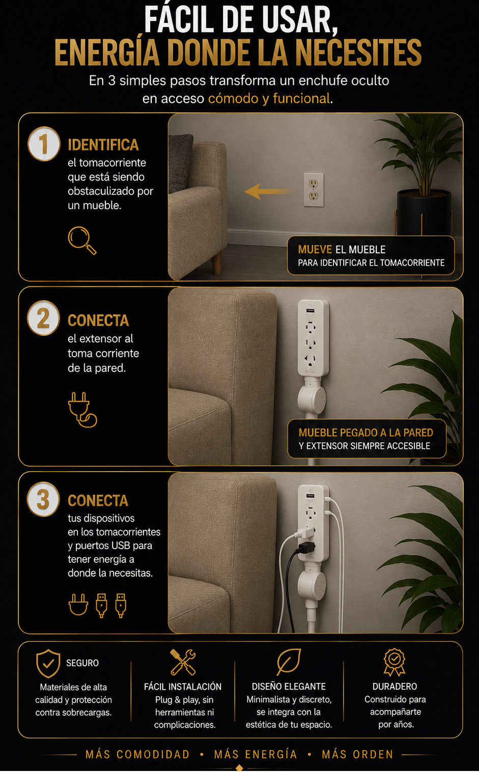 Olvídate de los enchufes incómodos con el PowerFlex 180° ¡POR TAN SOLO $119.990 COMPRANDO YA!