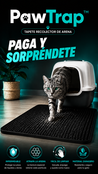 Porque la arena debe quedarse donde pertenece con PawTrap ¡POR TAN SOLO $48.990 COMPRANDO YA!
