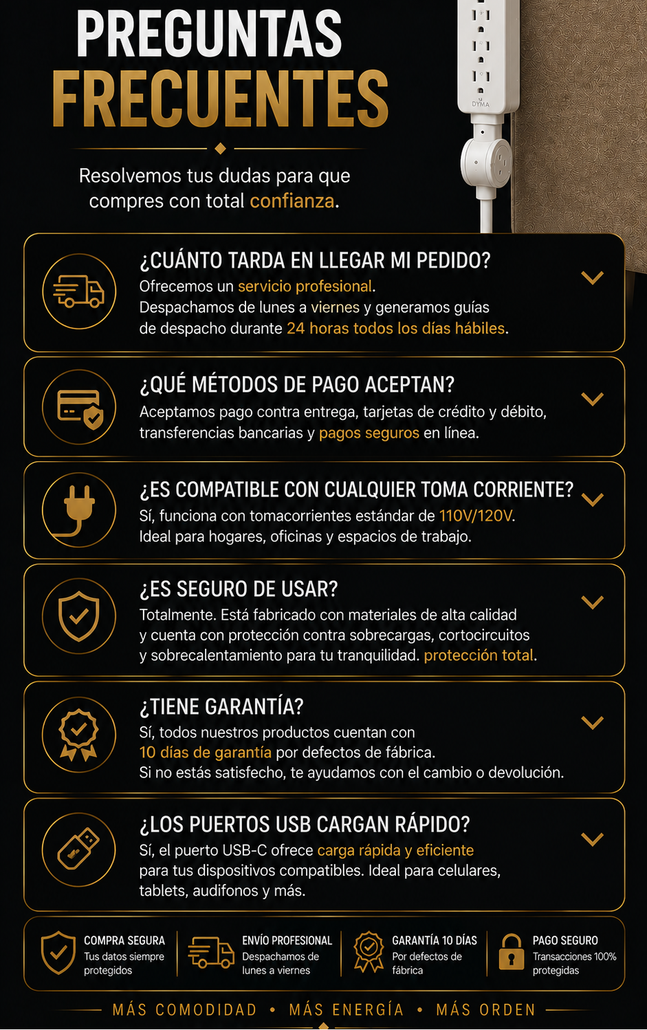 Olvídate de los enchufes incómodos con el PowerFlex 180° ¡POR TAN SOLO $119.990 COMPRANDO YA!