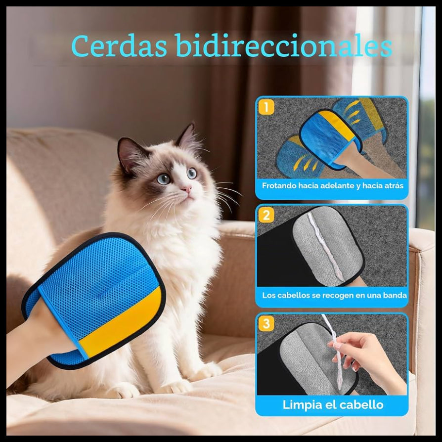 Guante quita pelo reutilizable - Mantén limpio tu hogar